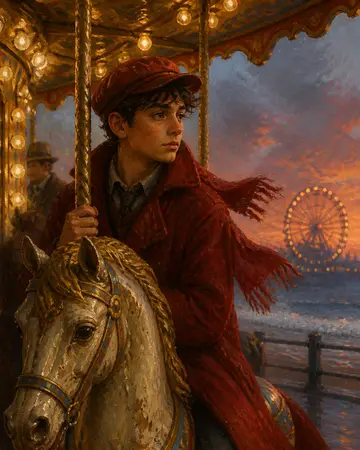 Carousel Boardwalk Moment portrait from MyPortraitBooth