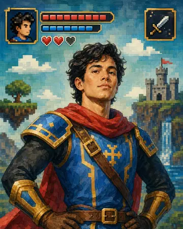Pixel Quest Hero portrait from MyPortraitBooth