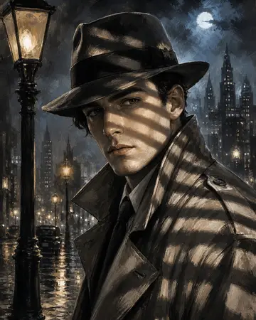 Shadowy Noir Detective portrait from MyPortraitBooth