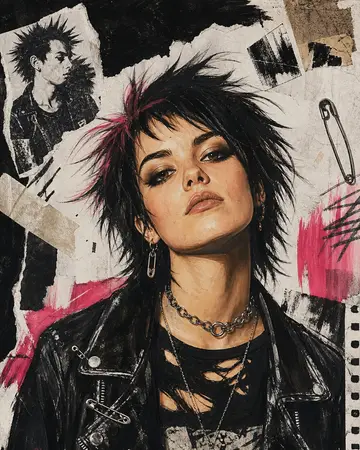 Punk Zine Portrait portrait from MyPortraitBooth