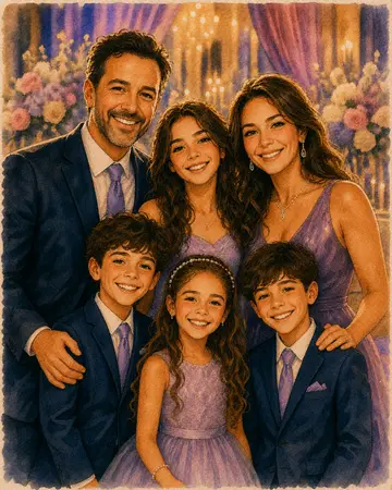 Whole Family Formal Party portrait from MyPortraitBooth