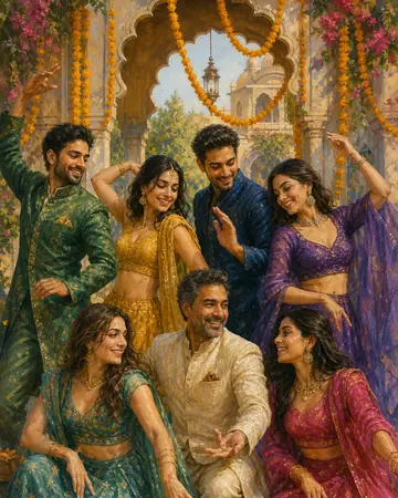 Bollywood Palace Dance portrait from MyPortraitBooth