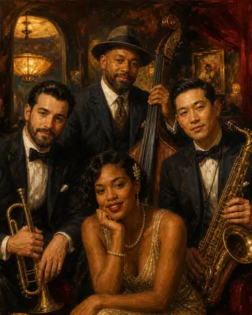 Harlem Jazz Club portrait from MyPortraitBooth