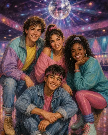 Roller Rink Disco portrait from MyPortraitBooth