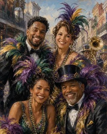 Caribbean Carnival Parade portrait from MyPortraitBooth