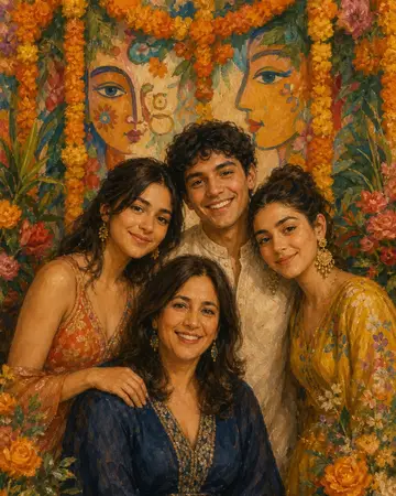 Day of the Dead Floral portrait from MyPortraitBooth