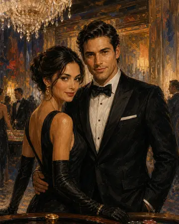 Luxury Spy Casino Gala portrait from MyPortraitBooth